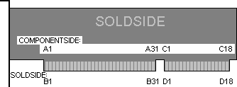 98 pin 
(62+36)ISA EDGE MALE connector pin-out & layout