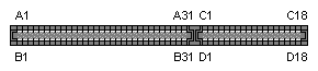 62+36 PIN EDGE 
CONNECTOR FEMALE